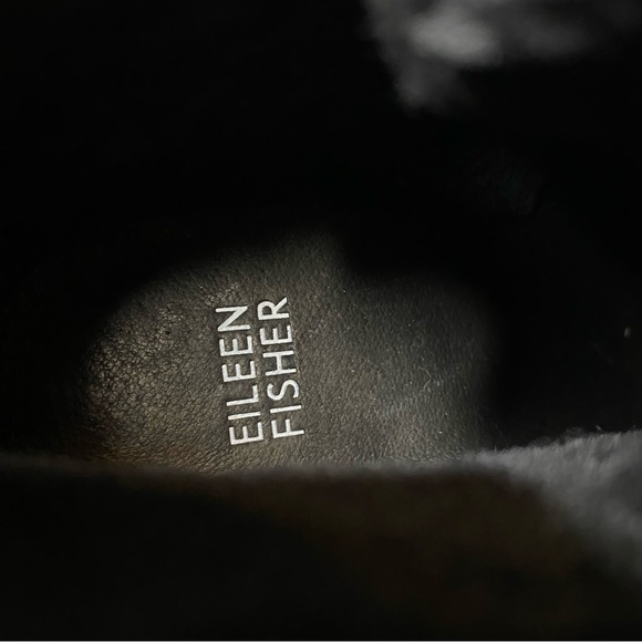 Eileen Fisher Alpine Black Wedge Lace Up Bootie 7 1/2 - Picture 11 of 13